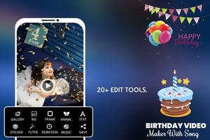 Birthday Photo Video Maker screenshot 1