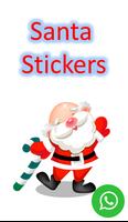Santa Stickers Affiche
