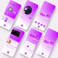 Elegant klwp تصوير الشاشة 1