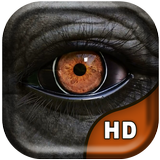 3D Elephant Eye Live Wallpaper icône