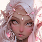 chica elfa icono
