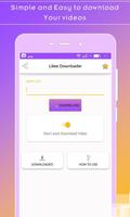 Video Downloader for likee - w پوسٹر