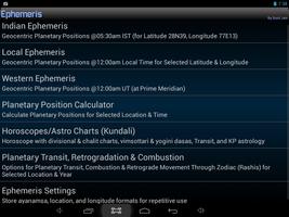 Ephemeris, Astrology Software পোস্টার