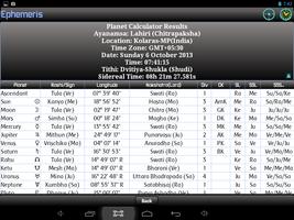 Ephemeris, Astrology Software capture d'écran 3