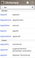 German French Dictionary 海報
