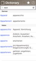 German Italian Dictionary ポスター