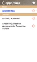 German Italian Dictionary تصوير الشاشة 1