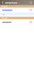 Finnish English Dictionary capture d'écran 1