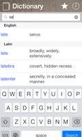 Latin English Dictionary پوسٹر