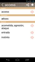 Spanish English Dictionary স্ক্রিনশট 1