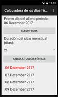 Calculadora de Días Fértiles screenshot 1