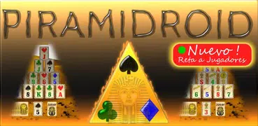 Piramidroid. Solitario pirámides. Juego de cartas