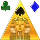 Piramidroid. Pyramid Solitaire. Card game Zeichen