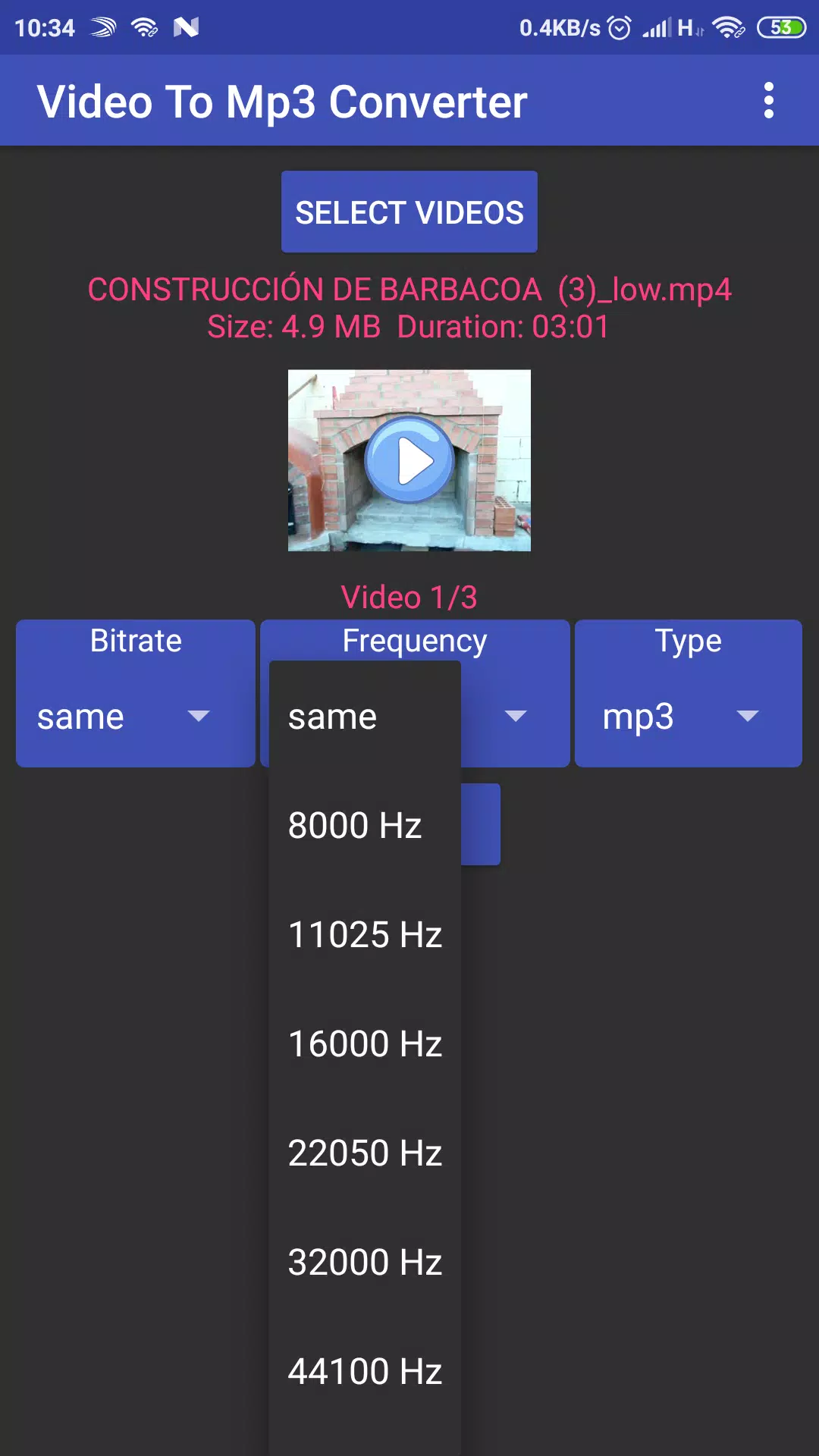 Video to mp3, mp2, aac or wav. APK for Android Download