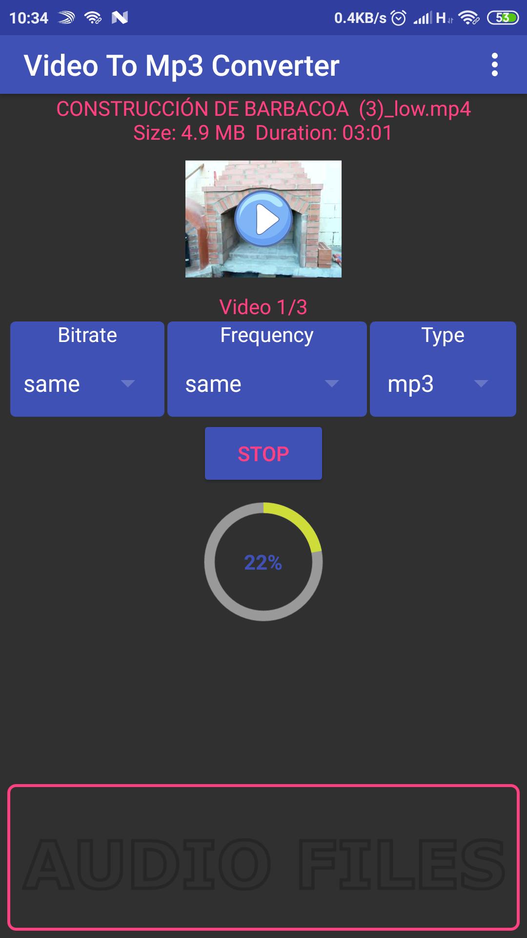 Video to mp3, mp2, aac or wav. Batch converter for Android - APK Download