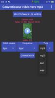 Vidéo vers mp3, mp2, aac ou wa capture d'écran 2