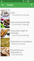 Frittelle ricette di cucina gratis in italiano. स्क्रीनशॉट 1