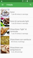 Frittelle ricette di cucina gratis in italiano. Screenshot 1