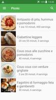 Picnic ricette di cucina gratis in italiano. পোস্টার