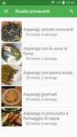 Ricette primaverili di cucina gratis in italiano. تصوير الشاشة 2