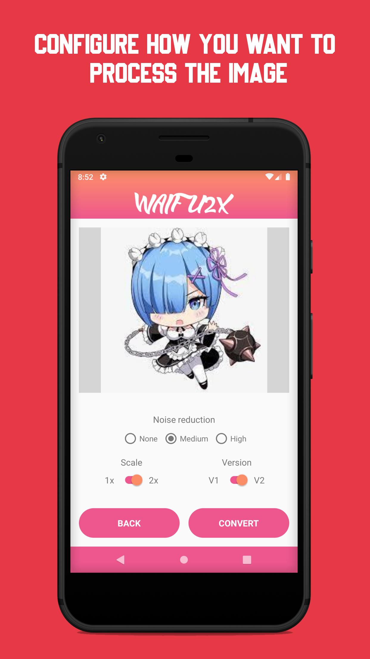 waifu2x, anime, BokuBen, Fumino Furuhashi, 720P Phone HD Wallpaper