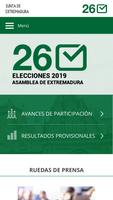 Elecciones Extremadura 2019 الملصق