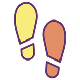 Step counter and tracker with widget