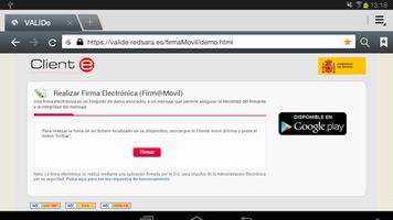 Cliente movil @firma captura de pantalla 1