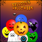 Halloween balloons: game kids free icon