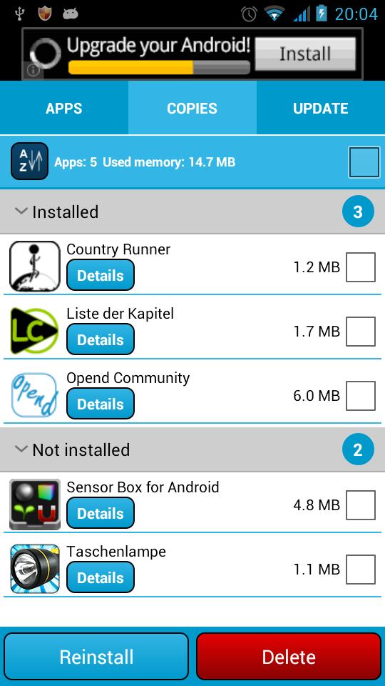 Android install app