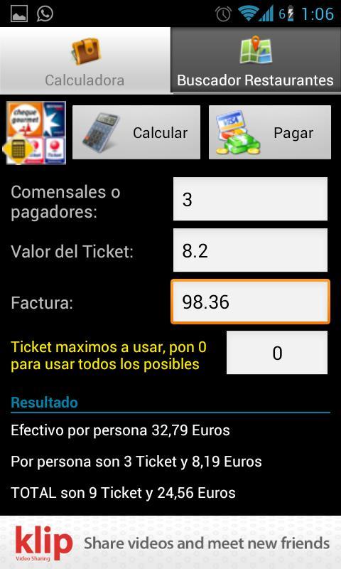Ticket Restaurant Calculator For Android Apk Download