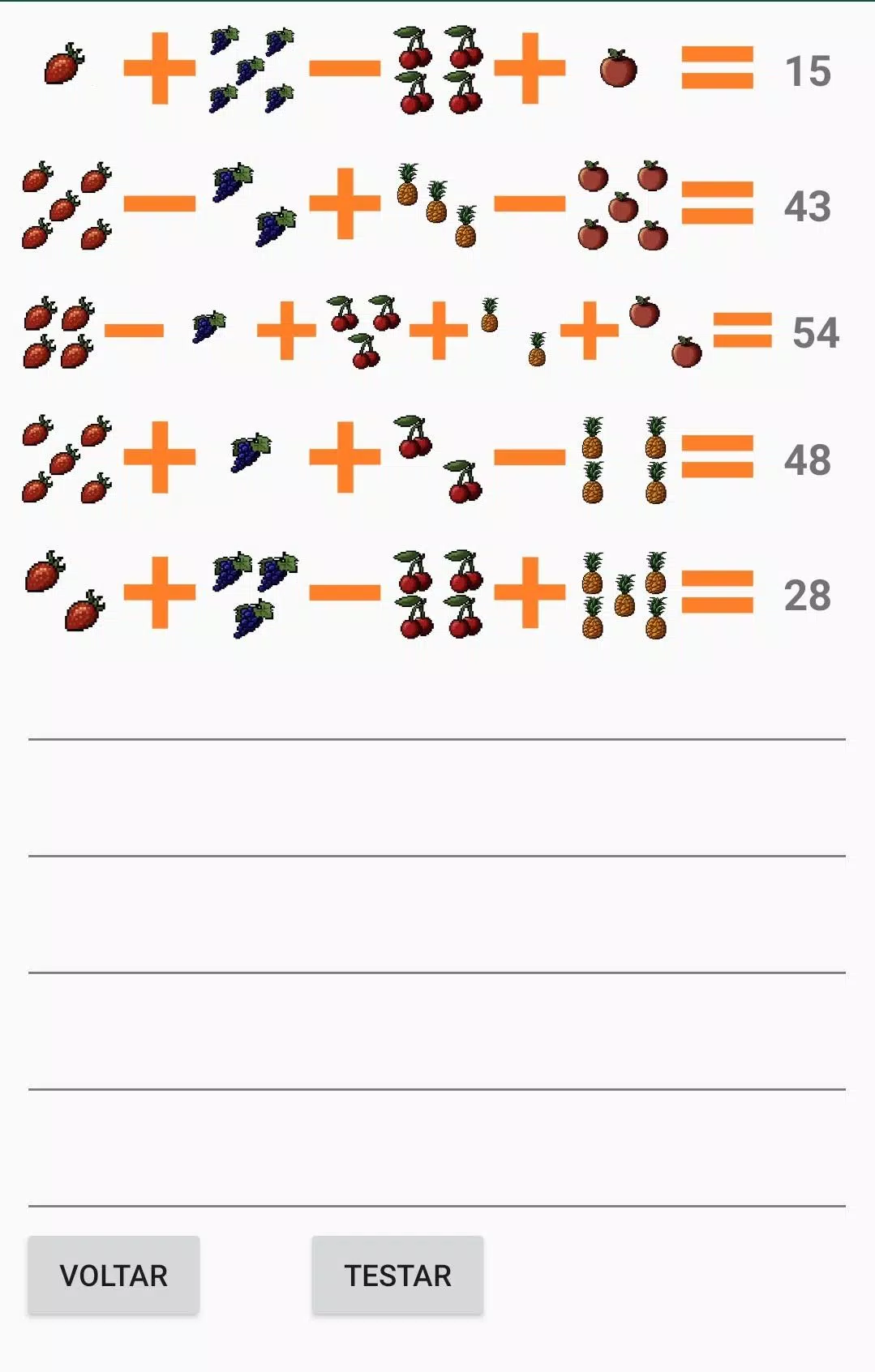 Charadas de Matemática - I