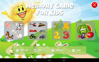 Memory Game for kids capture d'écran 2