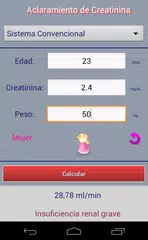 Baixar Aclaramiento Creatinina APK