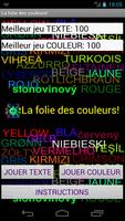 La folie des couleurs! Affiche