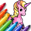 Unicorn coloring for kids