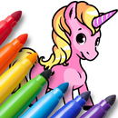 Unicorn coloring for kids-APK