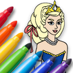 Princess coloring for kids