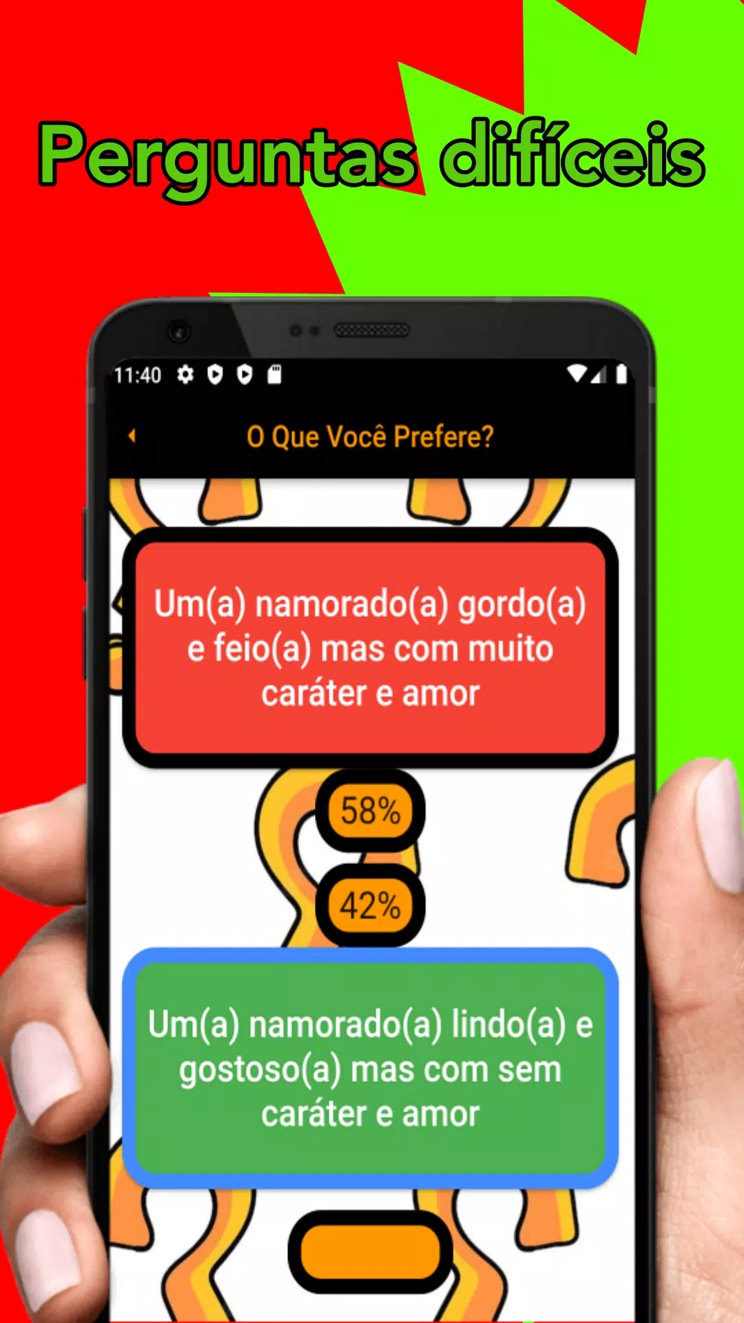 O aplicativo O que você prefere mais interessante para iOS e