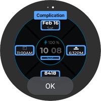 2 Schermata WES6 - Blues Watch Face