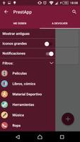 2 Schermata Control préstamos de objetos