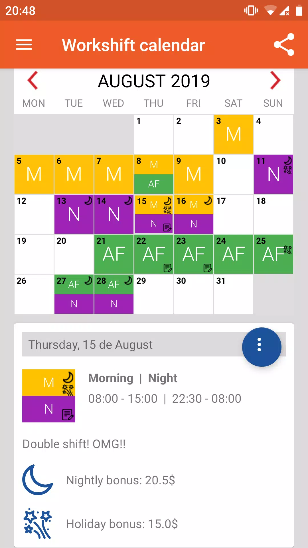 Work Shift Shedule - Calendar APK for Android Download
