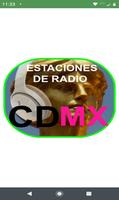 ESTACIONES DE RADIO CDMX Affiche