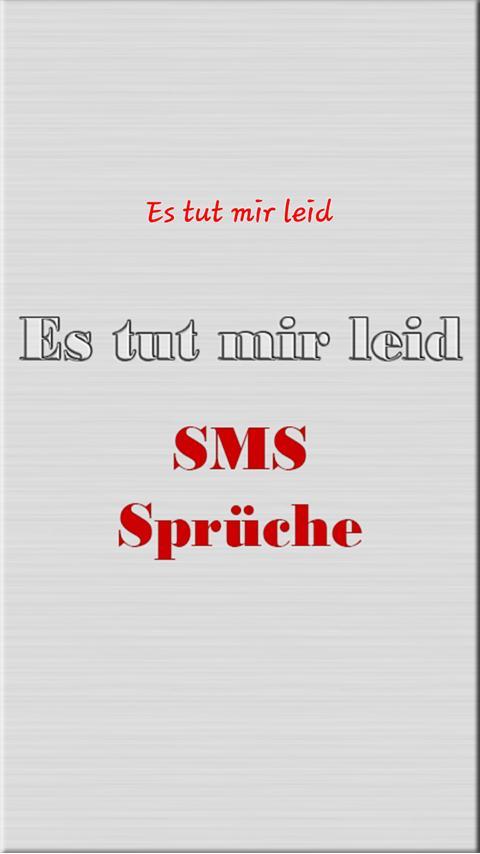 Leid spruch es tut mir Postkarte Spruch