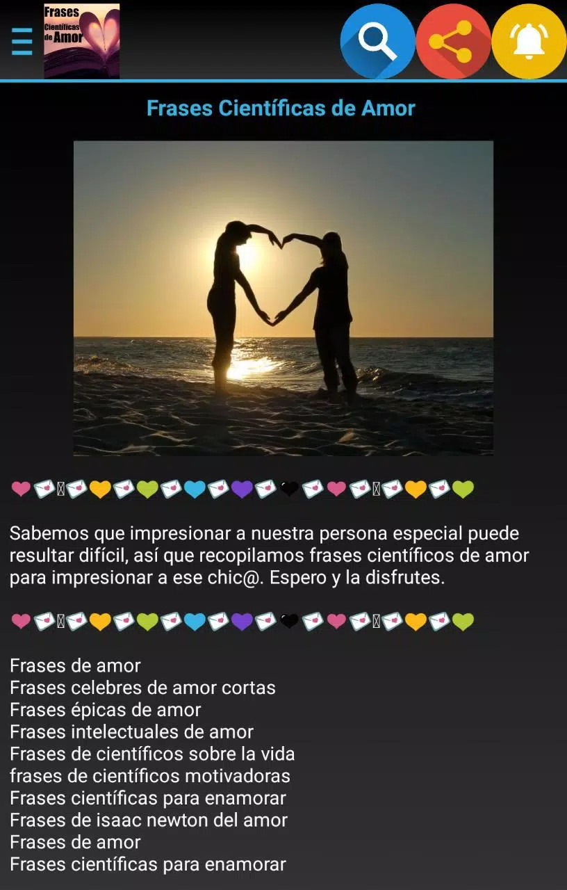 Frases Científicas de Amor APK for Android Download