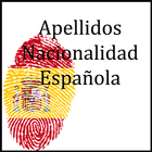 Apellidos nacionalidad española ícone