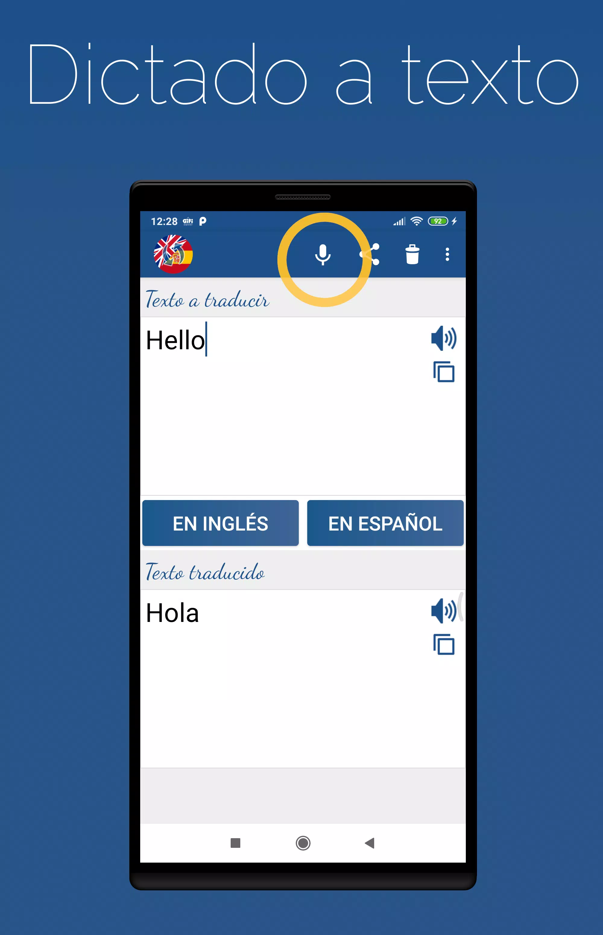 Genuino oficina postal Despertar Descarga de APK de Traductor Español Inglés para Android