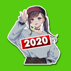 Anime-stickers voor WhatsApp 2020-icoon