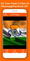 Indian Flag Alphabet Letter/Name Live Wallpaper/DP imagem de tela 2
