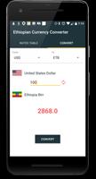 Ethiopian Currency Converter capture d'écran 3